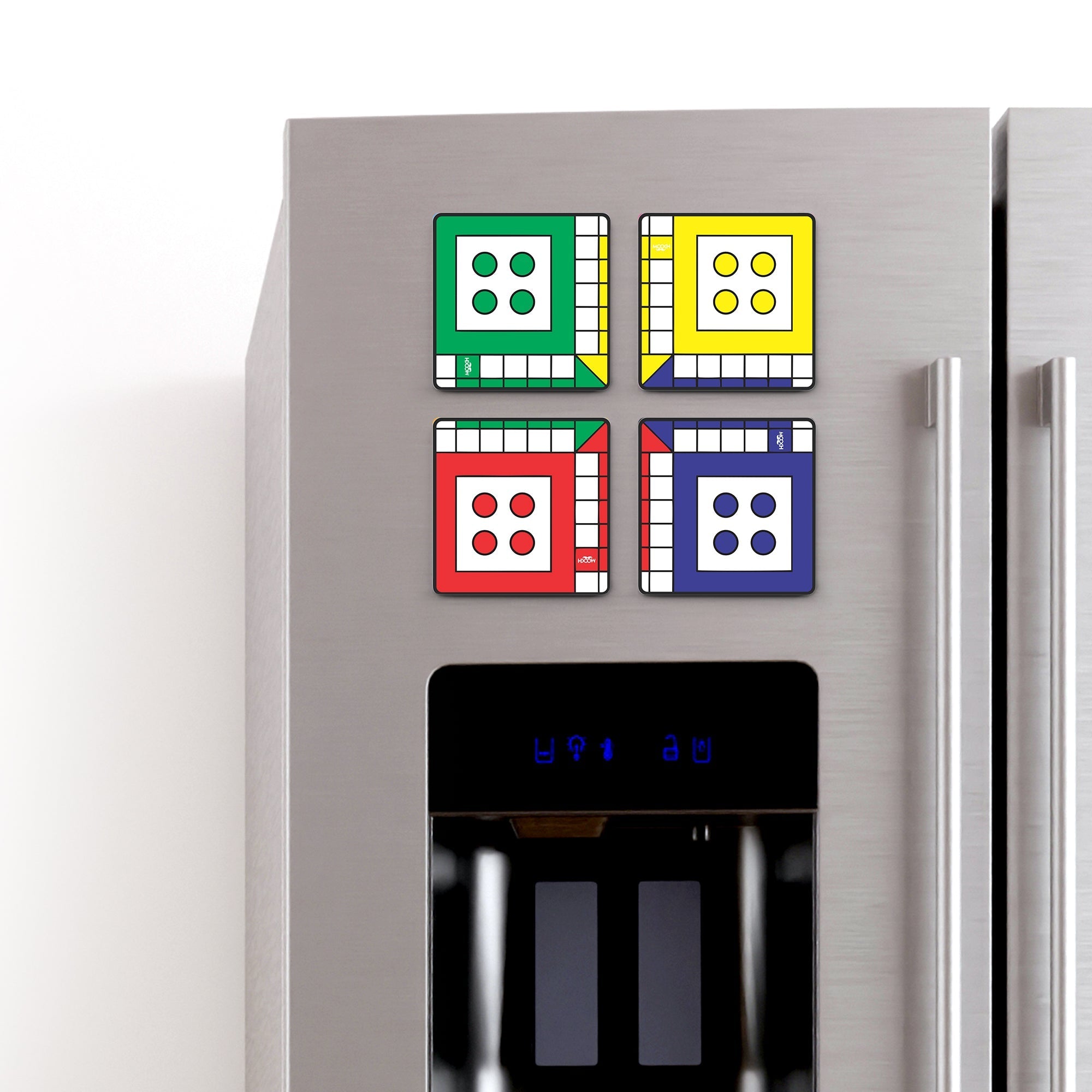 Mooch Magnetic Coaster - Ludo - Set Of 4